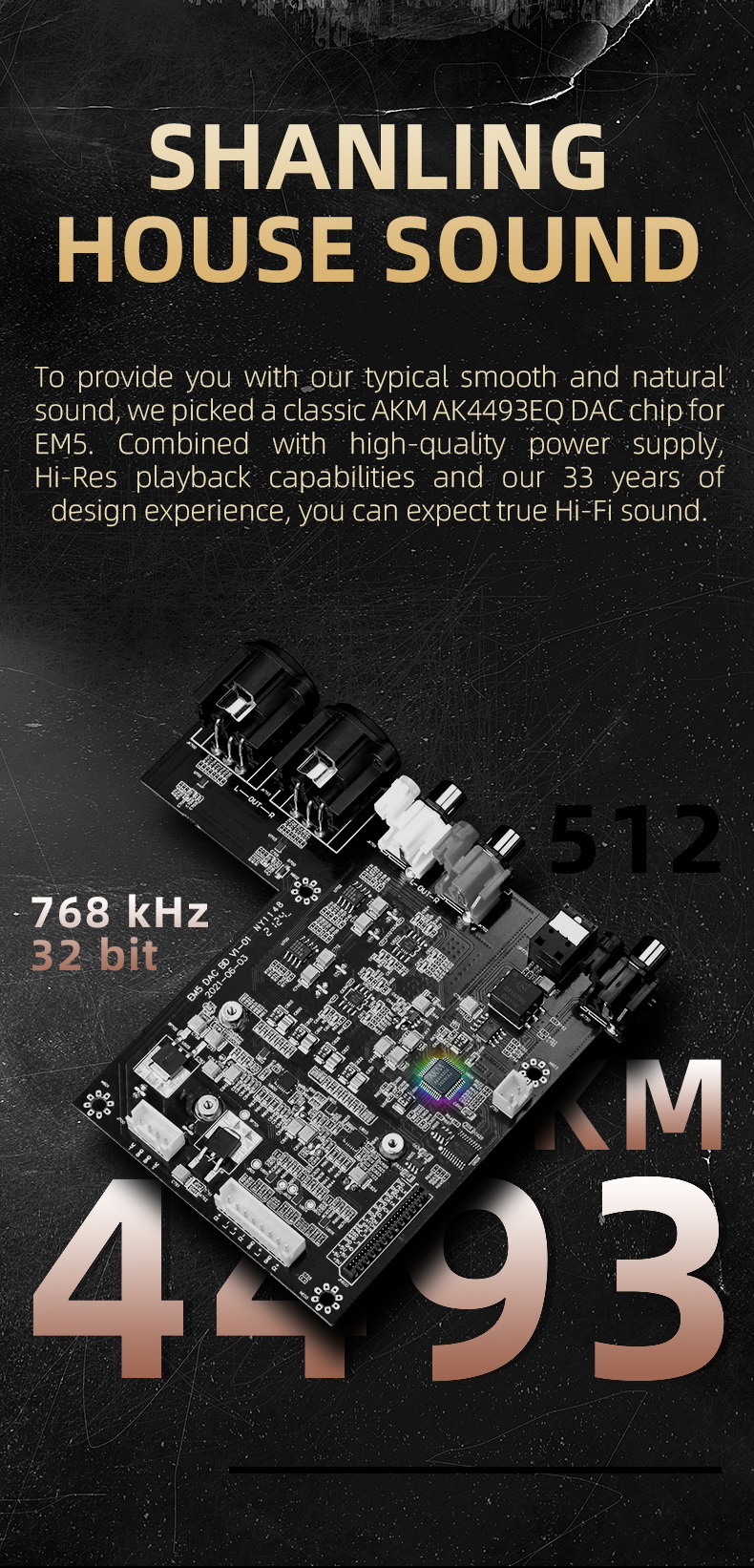 ขาย Shanling EM5 DAC/AMP สำหรับหูฟัง ระดับ high-end ประกันศูนย์ไทย