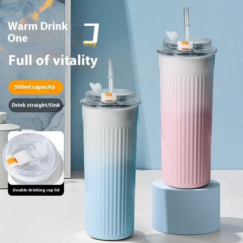 แก้วสแตนเลส ไล่เฉดสี รุ่น SS-0601 ขนาด 500 ml