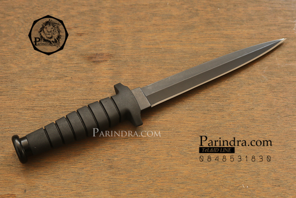 มีดเดินป่าใบตาย RAMBO VI สุดโหด สีดำ