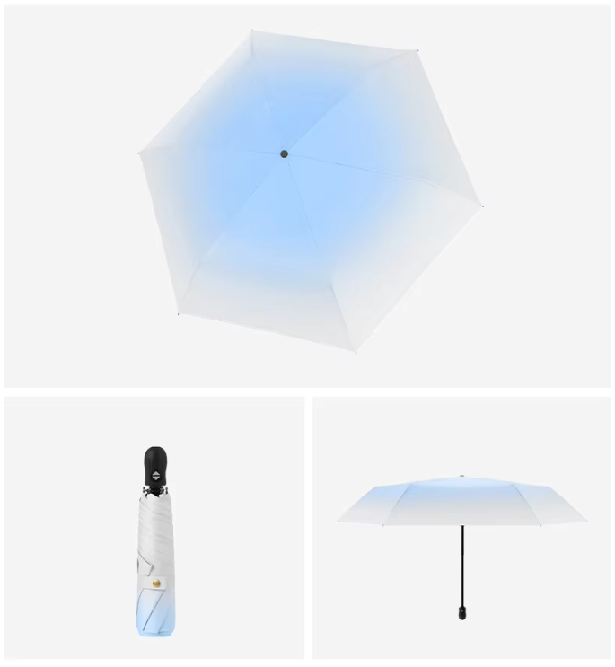 ร่มพับ 3 ตอน 6 ก้าน 21 นิ้ว UV Ultra Slim เปิด-ปิด อัตโนมัติ รุ่น LY-SS190601261 (ร่มเบา)