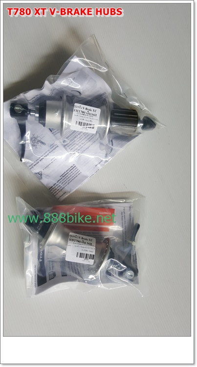 ดุมวีเบรค ดุมหลัง V-Brake XT, FH-T780, 8/9/10-SPD, 36H, สีดำ, มีกล่อง (Malay)