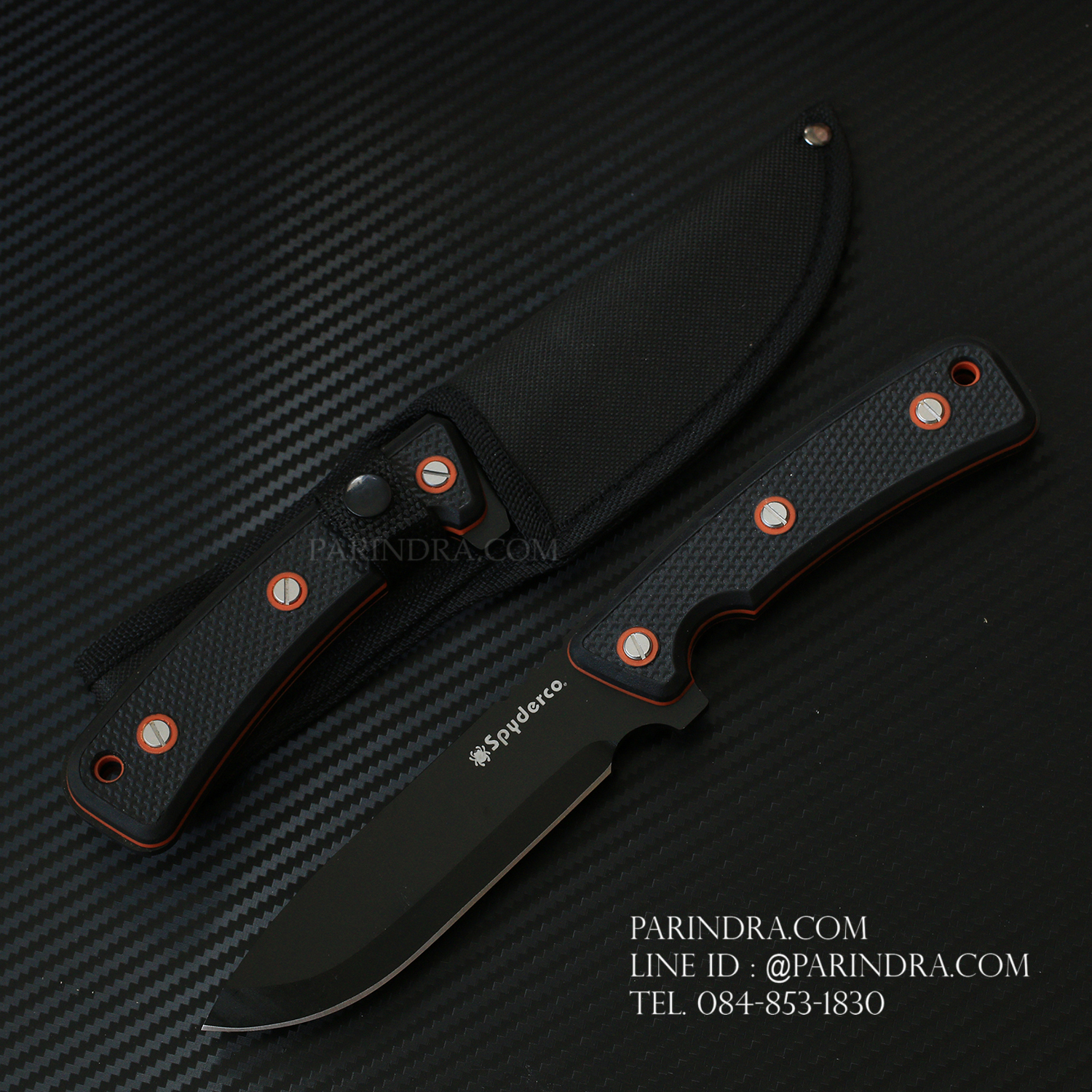 มีดใบตาย Spyderco สีดำ ขนาด 10 นิ้ว (OEM)