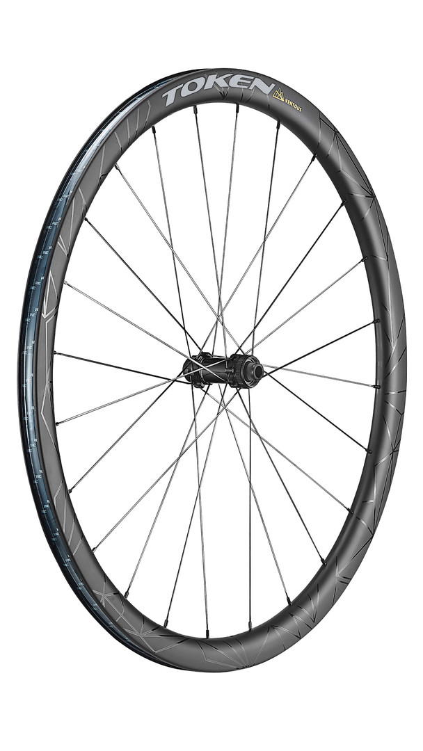 ล้อเสือหมอบคาร์บอน ดิสค์เบรก TOKEN VENTOUS DISE C36D 700C ROAD DISC WHEELSET 2020, CERAMIC TFT
