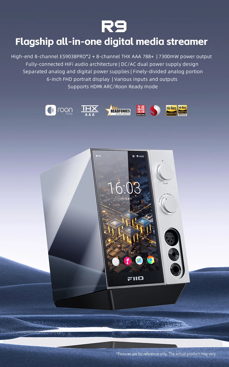 FiiO R9 เครื่องเล่นเพลงสตรีมมิ่งตั้งโต๊ะ DAP+DAC+AMP ครบจบในตัว รองรับ MQA, Roon Ready ประกันศูนย์ไทย