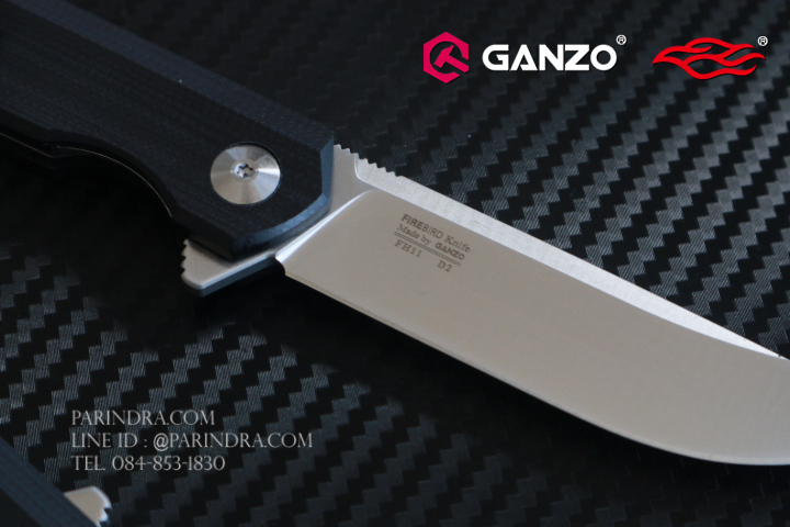 มีดพับ Ganzo กานโซ่ รุ่น FH11-BK D2 Steel ด้ามสีดำสนิท ของแท้ 100%