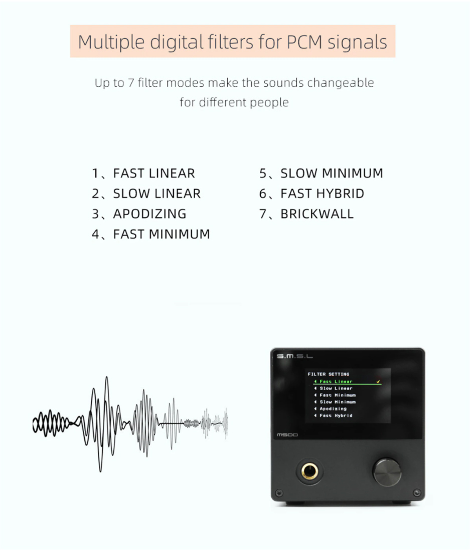 ขาย SMSL M500 DAC& ตั้งโต๊ะ ระดับ Hi-Res รองรับ MQA ประกันศูนย์ไทย