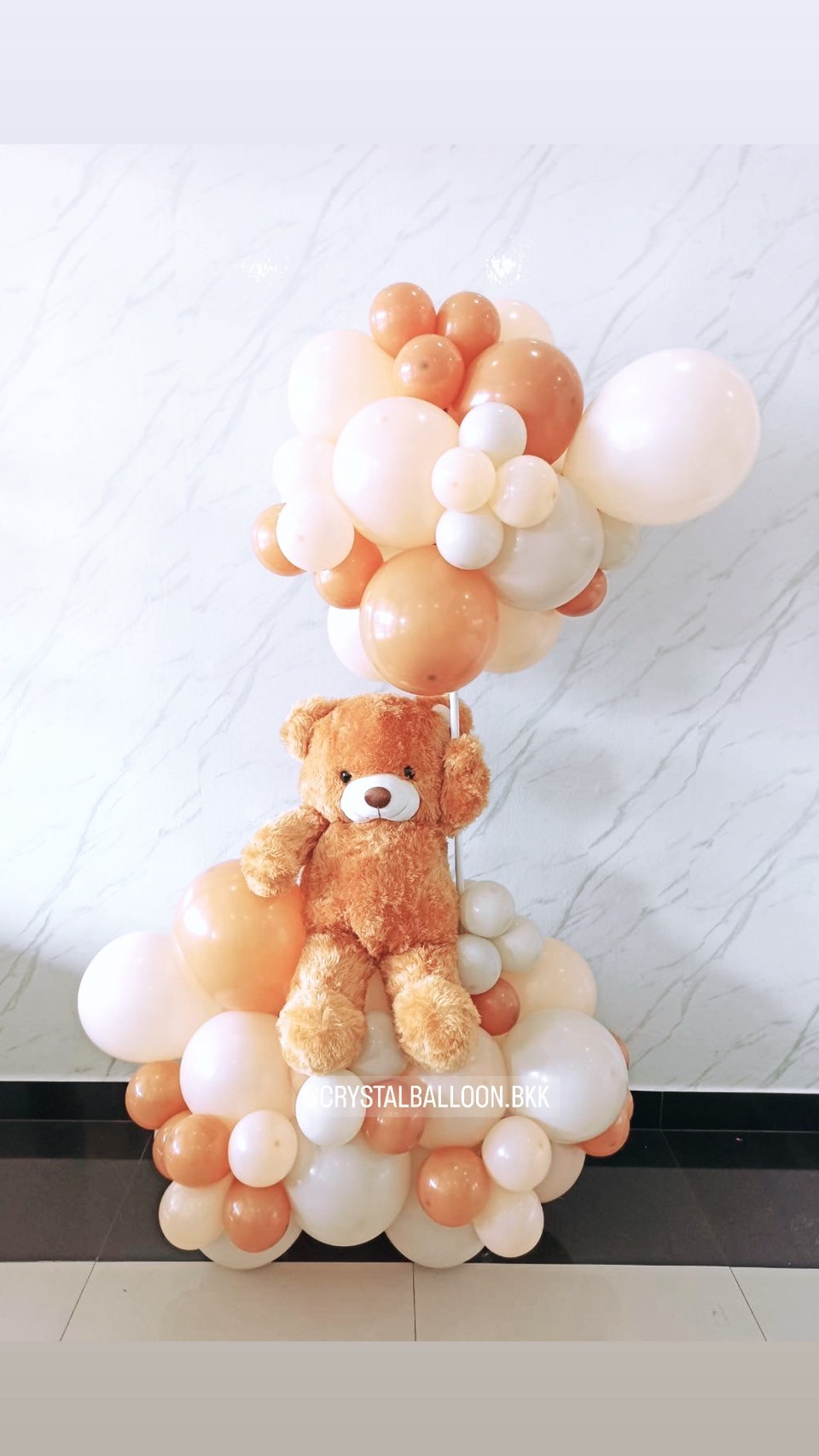 ลูกโป่ง Welcome Baby Organic Theme Earth Tone พร้อม ตุ๊กตาหมี ใหญ่ 1 ชิ้น พร้อมตกแต่ง สามารถเปลี่ยนสีลูกโป่งได้