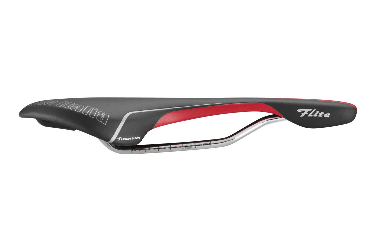 SELLE ITALIA อานนั่ง, FLITE, สีแดง (Road/MTB), L1