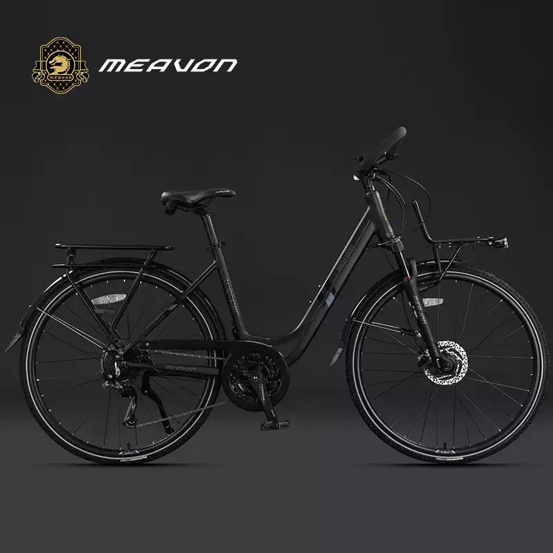 จักรยาน MEAVON Emperor Bo | จักรยานทัวร์ริ่ง 27 สปีด อลูมิเนียมอัลลอย พร้อมดิสก์เบรกไฮดรอลิก ดุมปั่นไฟหน้า
