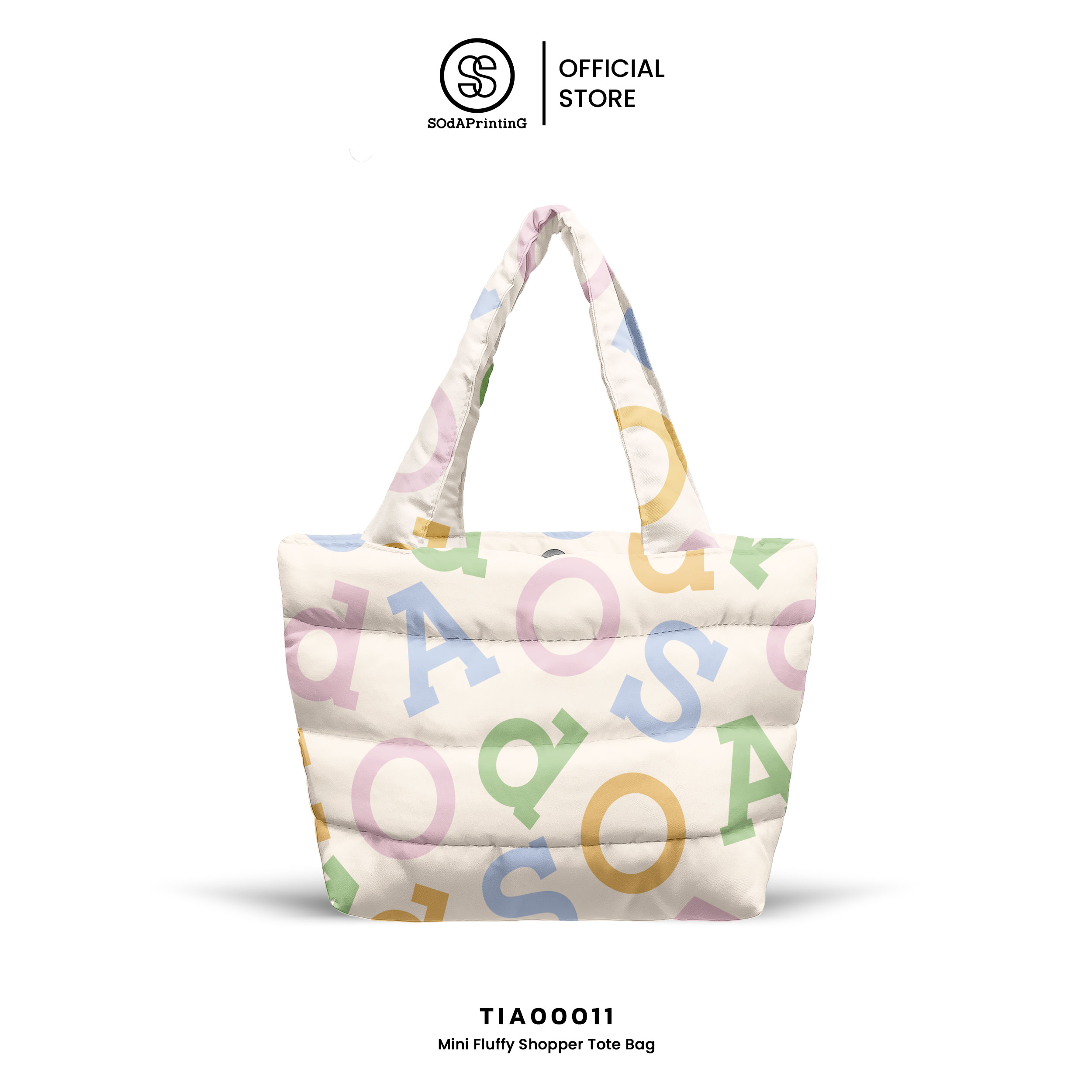 กระเป๋า Mini Fluffy Shopper Tote Bag SOdA Collection รหัส TIA00009-TIA00021 #SOdAPrintinG
