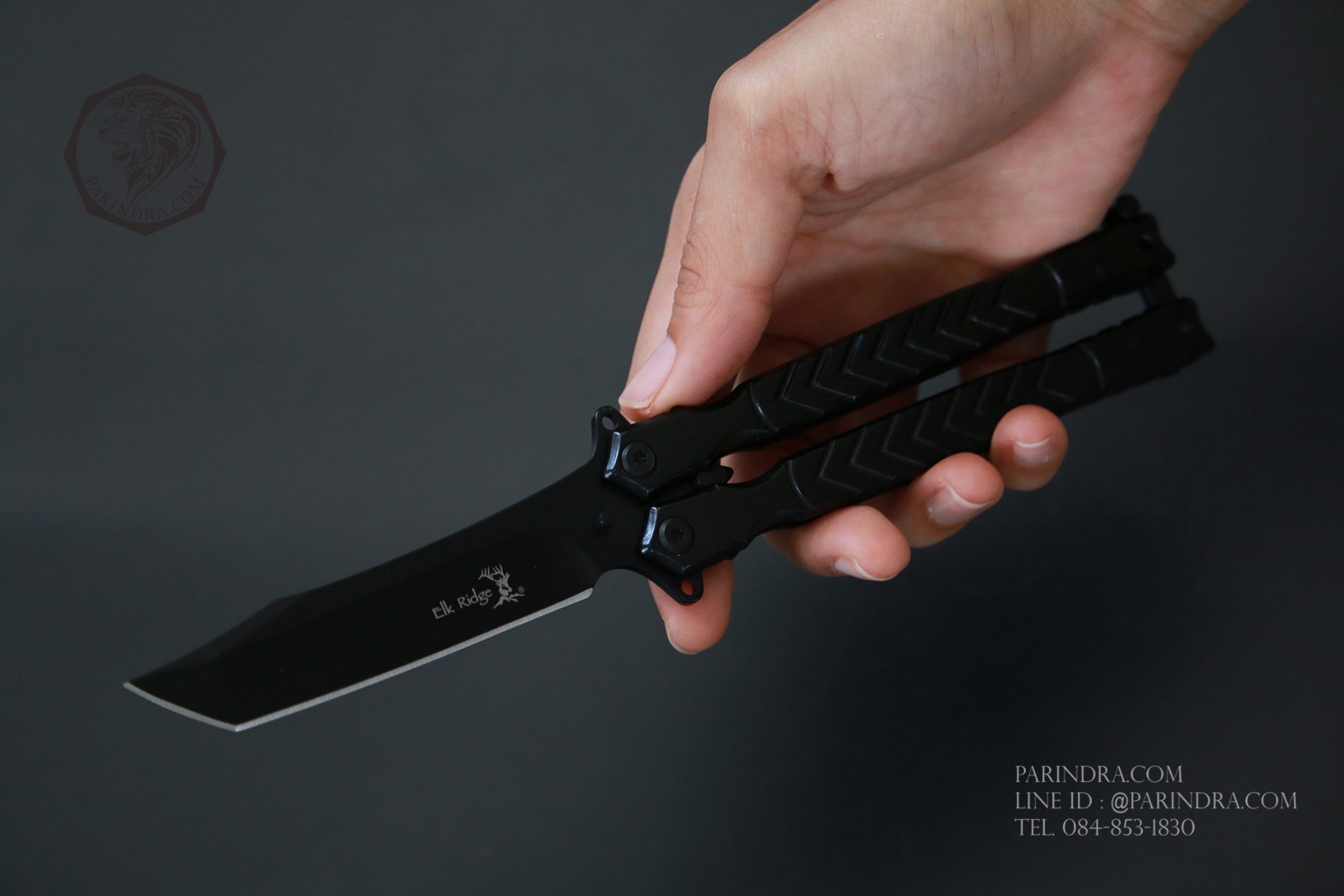 มีดบาลีซอง Balisong มีดควง มีดปีกผีเสื้อ ลายหัวกวาง ฺElk Ridge OEM