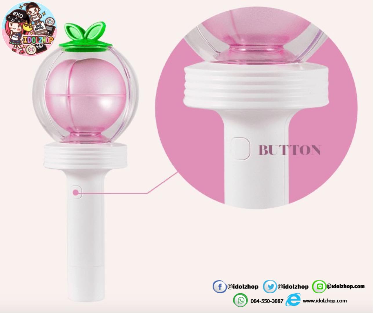PRE แท่งไฟมินฮยอน HWANG MIN HYUN OFFICIAL LIGHT STICK ของแท้เกาหลี