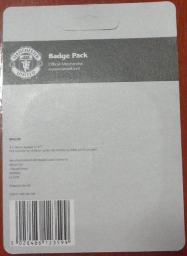 เข็มกลัด ฟุตบอล สโมสรแมนเชสเตอร์ ยูไนเต็ด - 4 PIECES PACK ใหม่ / MANCHESTER UNITED Football Club Pin - 4 PIECES PACK NEW