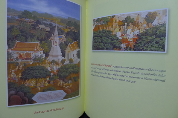 จิตรกรรมภาพสถานที่และเจดีย์ที่สำคัญ ทางพุทธศาสนา ในพิพิธภัณฑ์วัดไร่ขิง