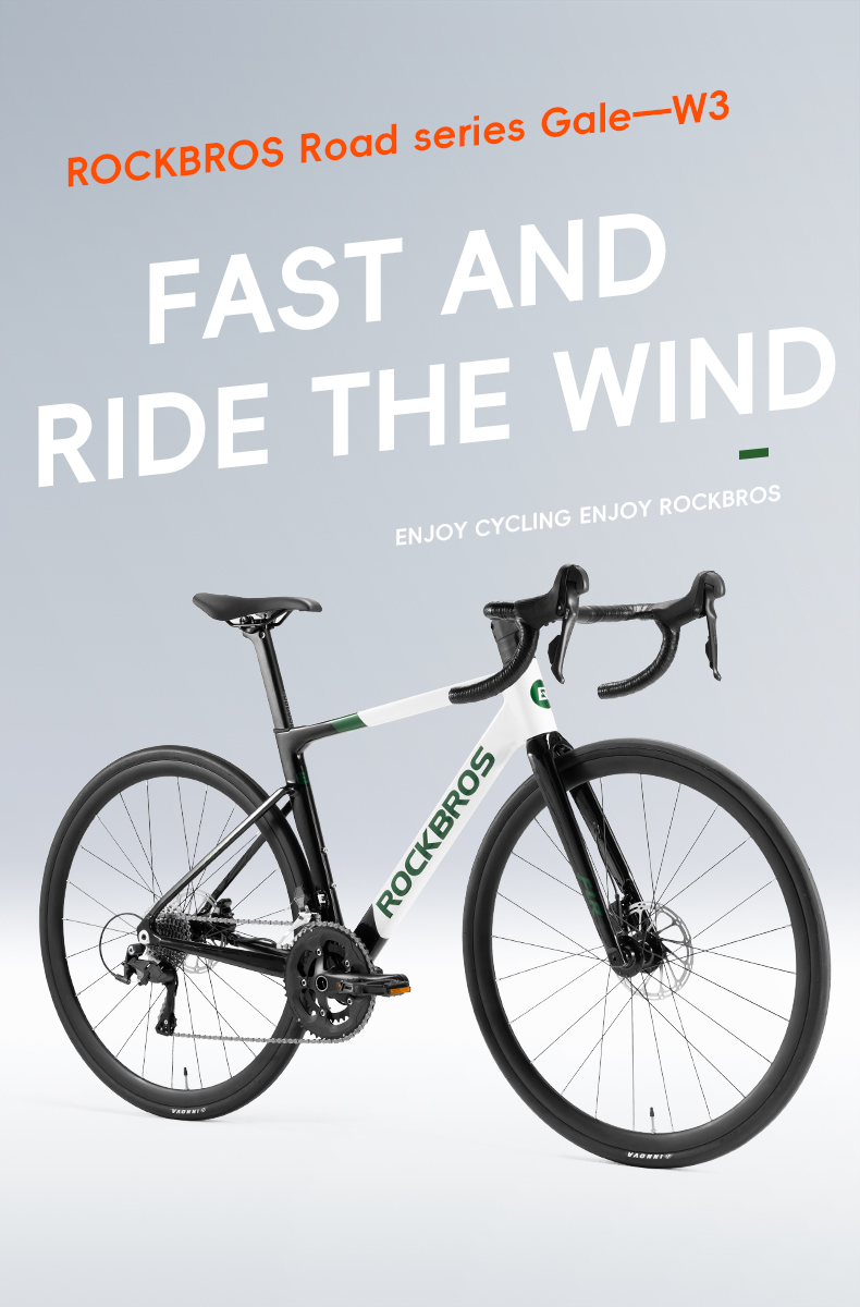 ROCKBROS GALE W3 จักรยานเสือหมอบ 20 สปีด 700C | เบรกน้ำมัน น้ำหนักเบา 11.25 กก. | ปี 2025