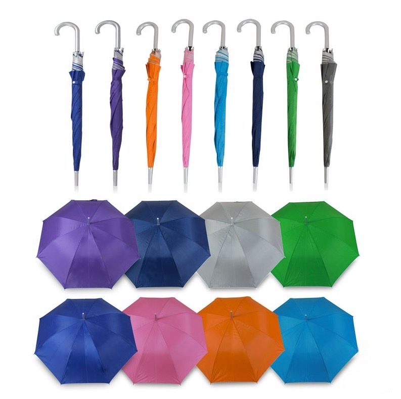 ร่มพับตอนเดียว 24 นิ้ว ด้ามจับพลาสติกแบบงอ