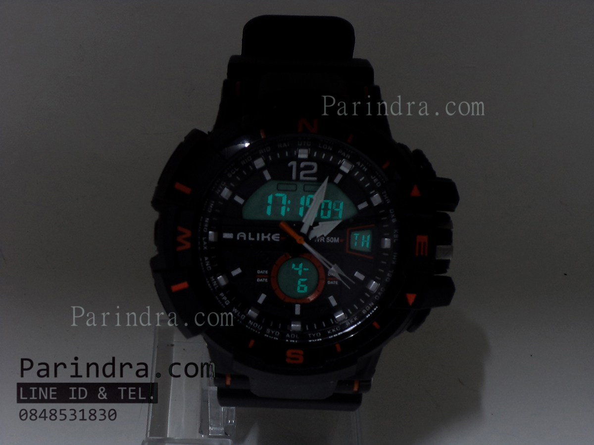 นาฬิกาข้อมือ ALIKE Sport Watch รุ่น AK14109 สีดำพิมส้ม