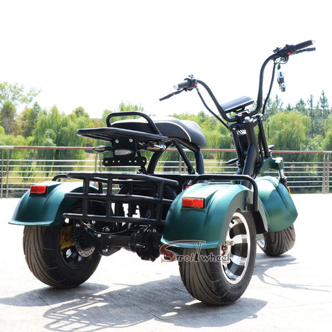 StrollWheel HM-3 รถสกูตเตอร์ไฟฟ้า 3 ล้อ Citycoco 2000W | แบตเตอรี่ 60V 20Ah | วิ่งไกล 50-60 กม. | สีหลากหลาย