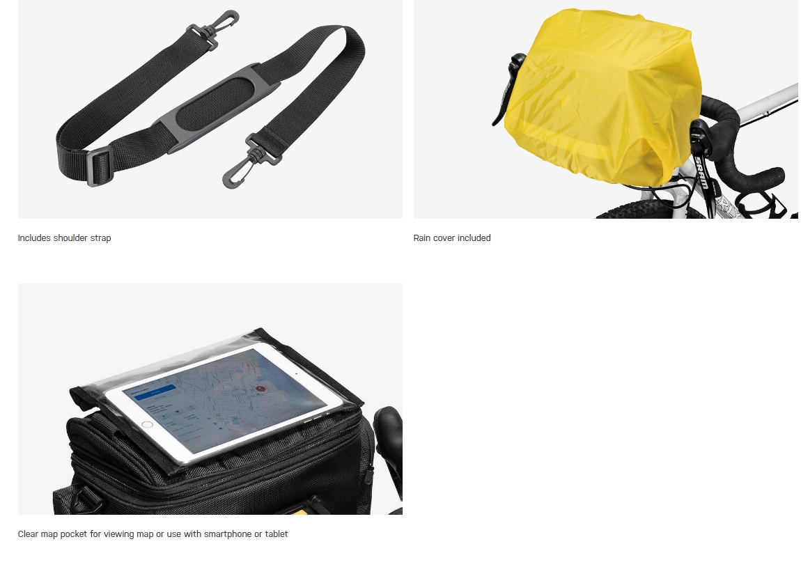 กระเป๋าคาดแฮนด์จักรยาน TOPEAK TOURGUIDE HANDLEBAR BAG