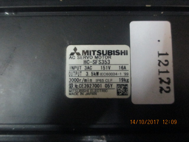 SERVO MOTOR “ MITSUBISHI ” รุ่น HC-SFS353
