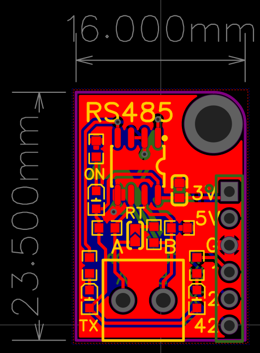 ATD3.5-S3 RS485 shield โมดูลเสริม RS485 / Modbus RTU สำหรับ ATD3.5-S3