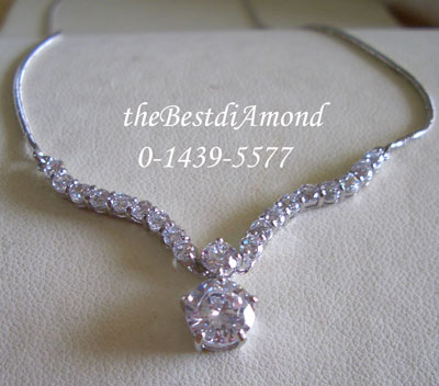 ==NL002RD+++สร้อยเพชรรูปปีกนก พร้อมเพชรห้อยตุ้งติ้ง+++ เรียบหรู เหมือนจริงมากๆๆๆ ใส่ได้ทุกงานเลยค่ะ ไม่มีตกยุคเลยค่ะ