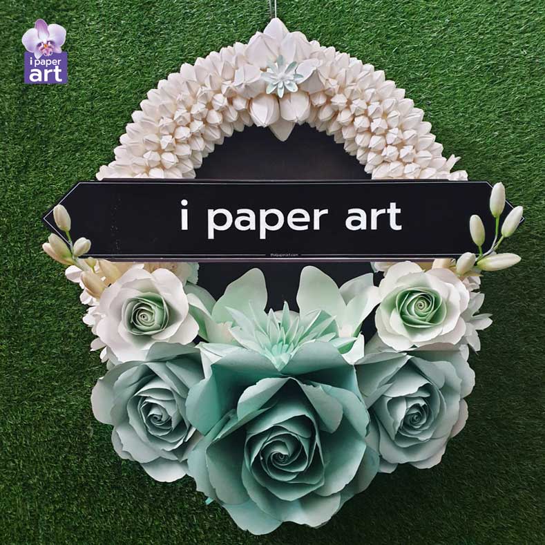 พวงหรีด - มาลาขาวเขียวหยก | พวงหรีดดอกไม้กระดาษ | ส่งฟรีเฉพาะพื้นที่กรุงเทพฯ-ปริมณฑล