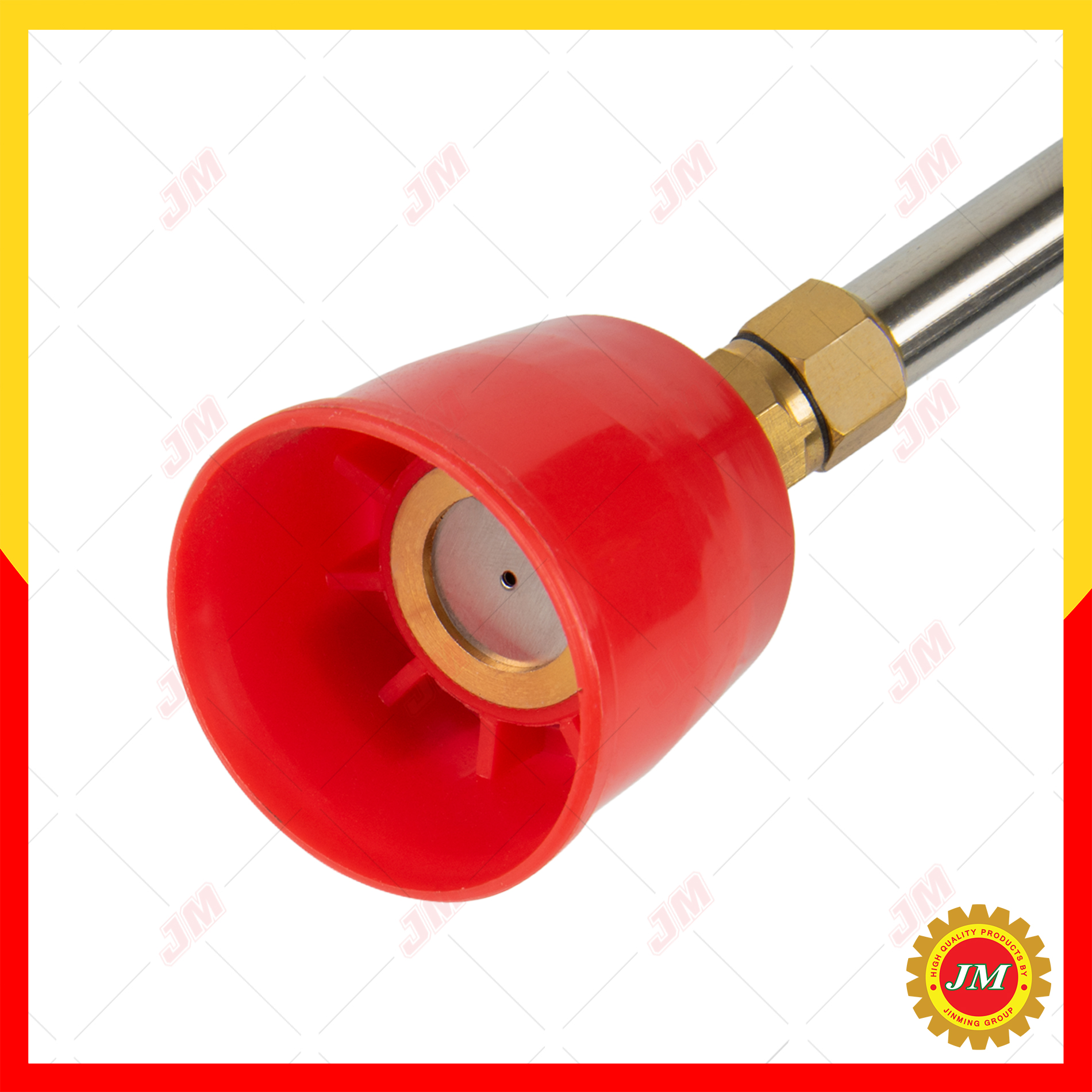 ด้ามพ่นยา หัวงอ หัวหมวก ทองเหลืองแท้ ยาว 3 ฟุต แกนสแตนเลส