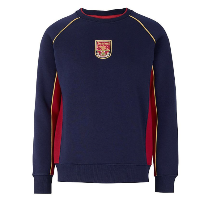 เสื้ออาร์เซนอลย้อนยุค RETRO CREST SWEATSHIRT ของแท้