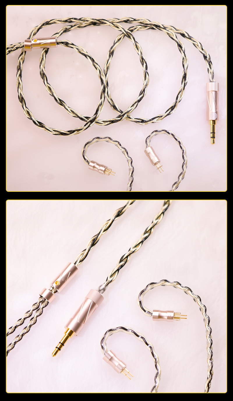 Hakugei Pyrite สายอัพเกรดหูฟังทองแดง 6N OCC ชุบทองถักกับ OCC ระดับเทพ ทำด้วยมือทุกขั้นตอน ประกันศูนย์ไทย [Drizzy Exclusive]