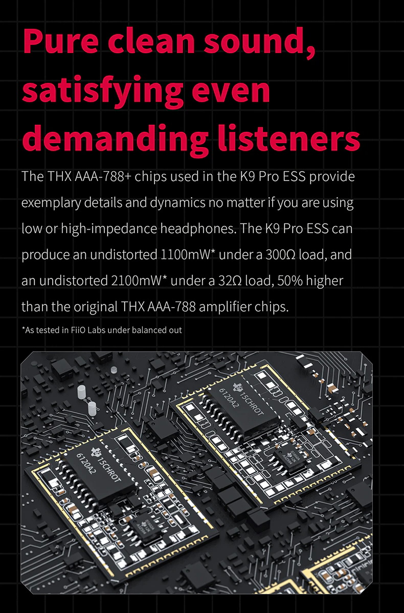 FiiO K9 PRO DAC/AMP ตั้งโต๊ะ เรือธง DAC ESS ES9038PRO x2, AMP THX AAA 788+ รองรับ MQA, LDAC, Dual Hi-Res ประกันศูนย์ไทย