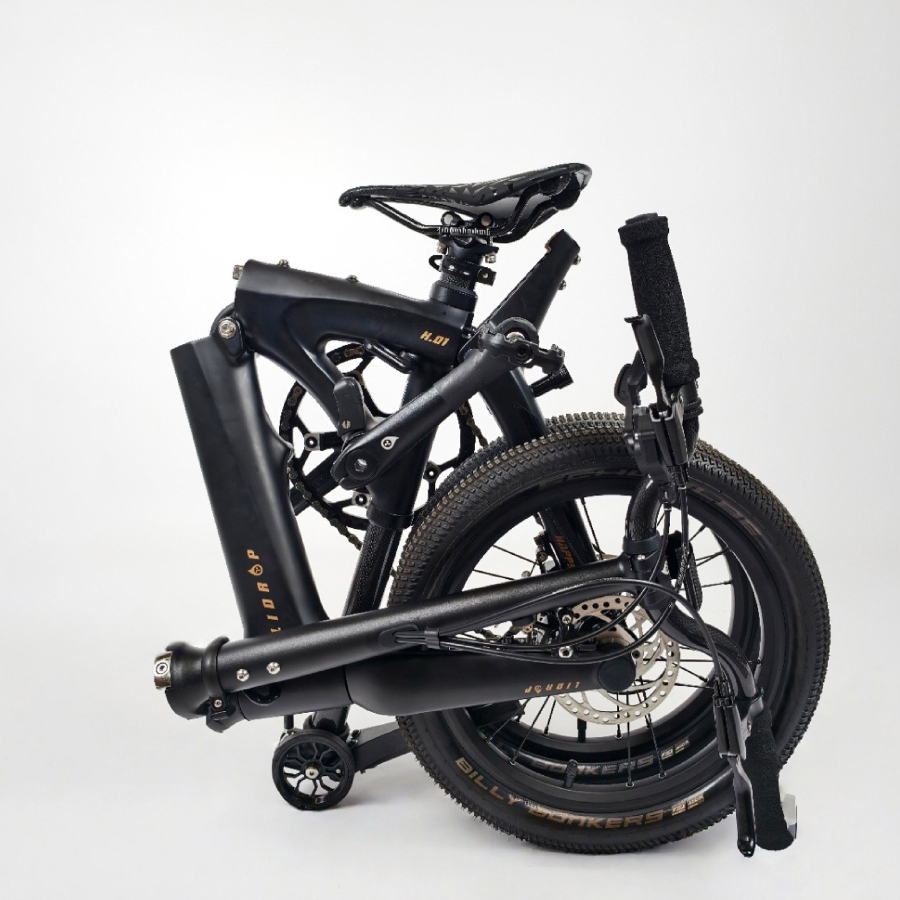 Lidrop Happy Pet จักรยานพับ เฟรมคาร์บอน ล้อขนาด 16 นิ้ว | Shuntai SENSAH 5 สปีด น้ำหนักเบา 7.8 กก. | รุ่น Pro