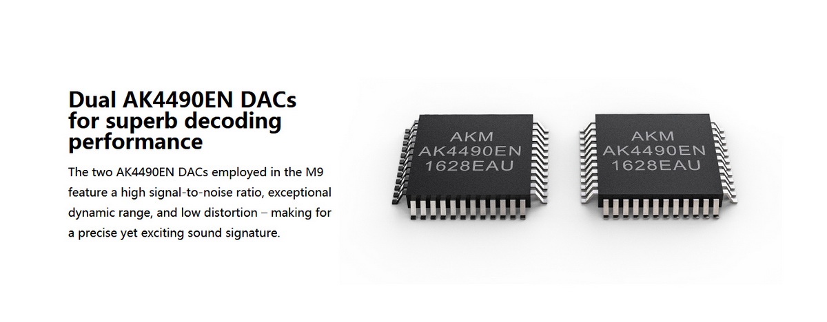 ขาย FiiO M9 DAP ชิป AKM AK4490EN x2 ตัว รองรับ Hi-Res , Bluetooth 4.2 , Native DSD , LDAC