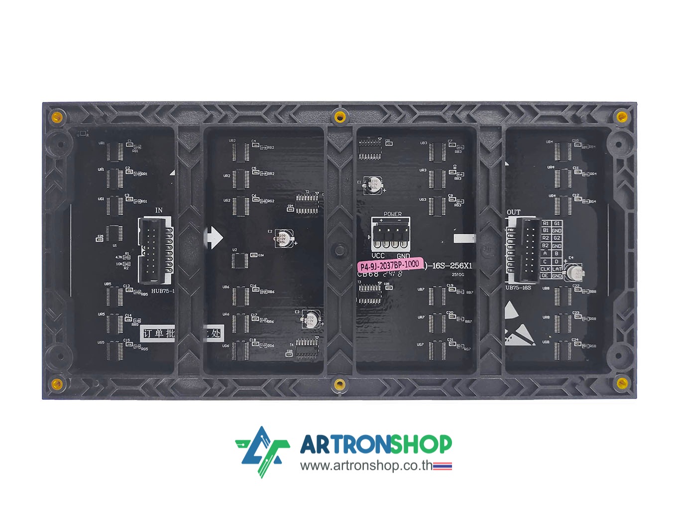 ป้ายไฟ P4 RGB 64*32 pixels Dot Matrix HUB75