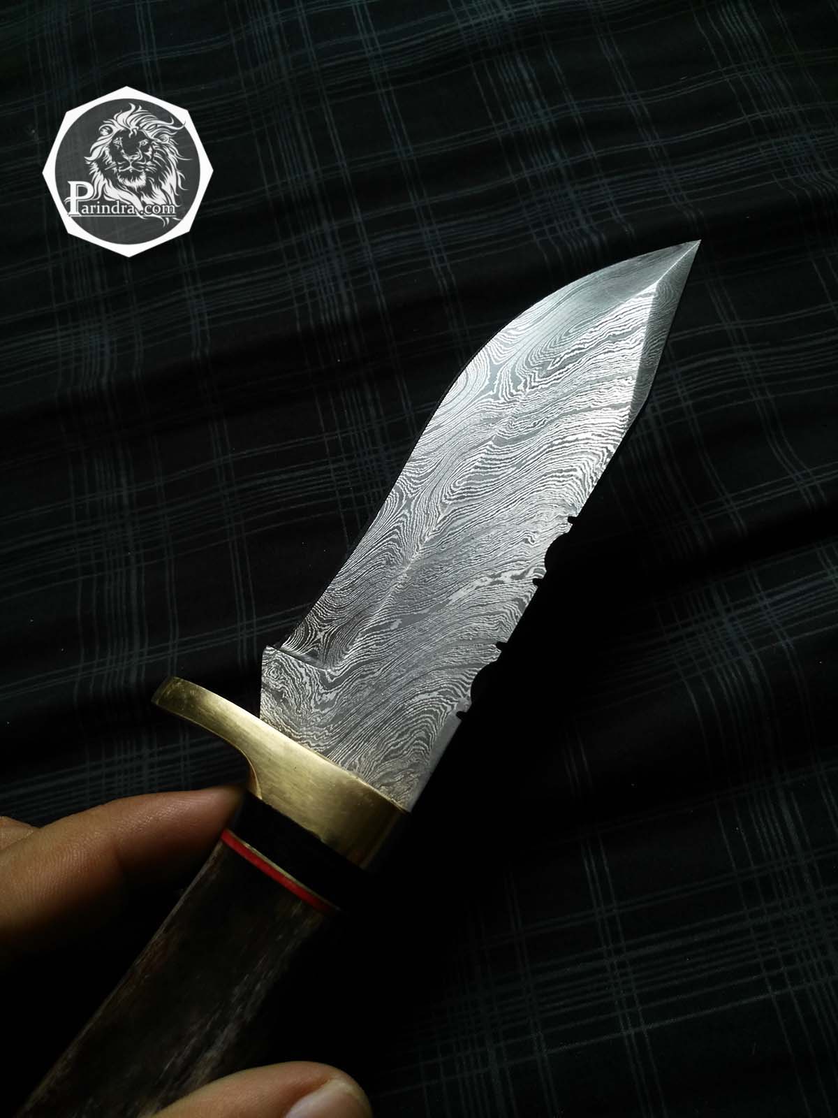 มีดดามัสกัส (Damascus) ด้ามกระดูกอูฐ (Camel Bone) ขนาด 9.4 นิ้ว 512 Layer นำเข้าจาก ปากีสถาน DPK002