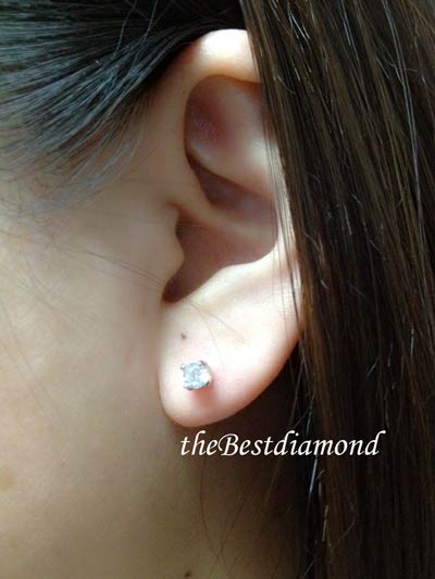 BE206SRD+++ต่างหู 2 in 1+++ต่างหูสุดเก๋ ตัวเรือนเป็นเงินแท้ ใส่ได้ 2 แบบ คุ้มสุดๆๆ เพชรสวยมากๆๆ ดีไซน์เลิศ