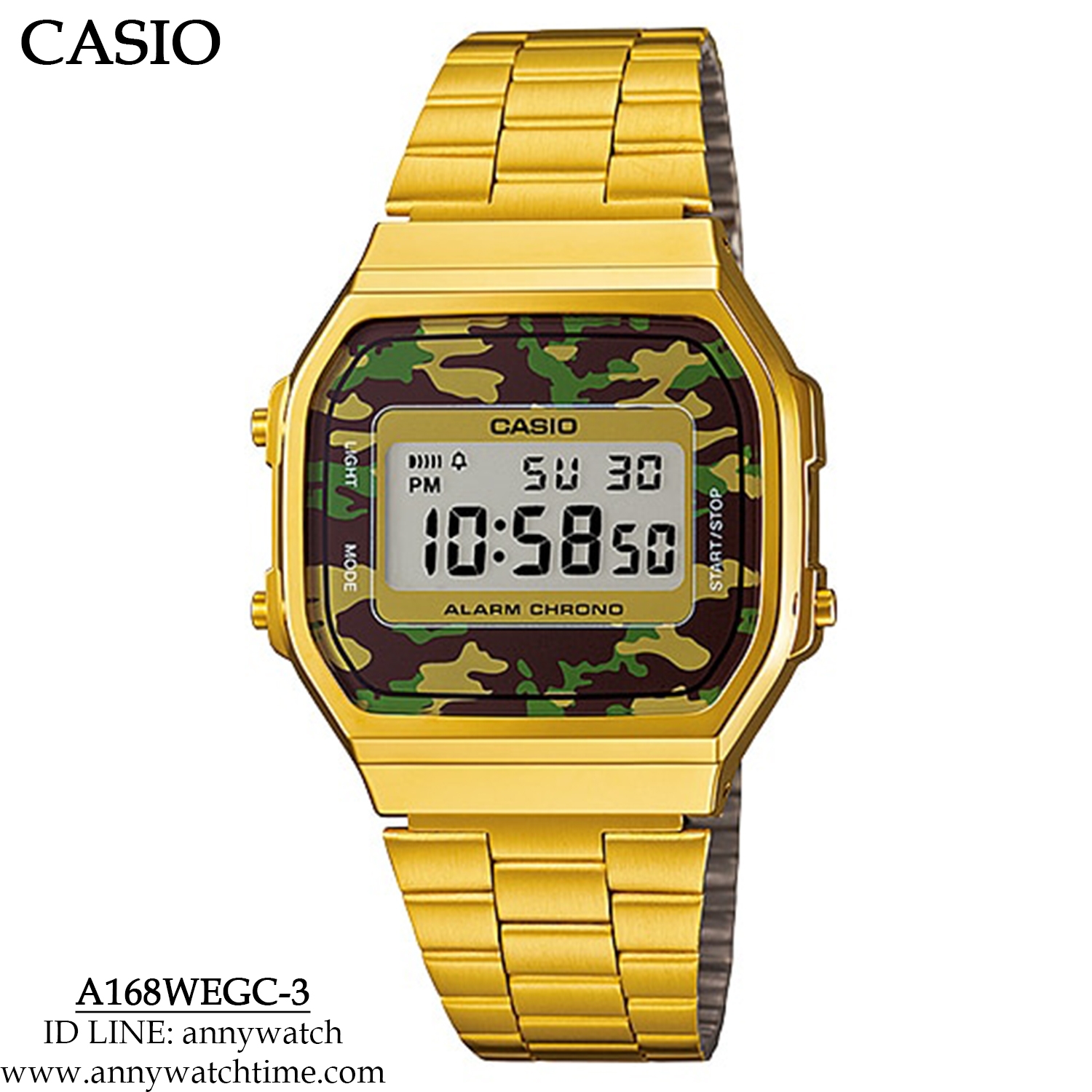 CASIO A168WEGC-3
