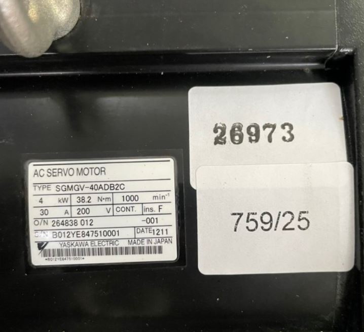 SGMGV-40ADB2C SERVO MOTOR " YASKAWA "