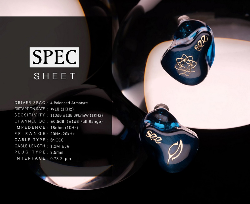 See Audio Bravery Limited หูฟังอินเอียร์มอนิเตอร์ 4 ไดรเวอร์ รุ่นพิเศษ ประกันศูนย์ไทย