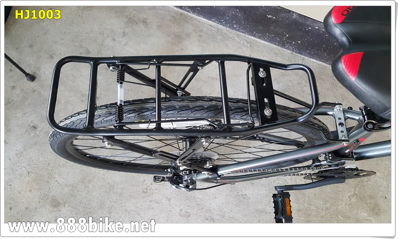 ตะแกรงท้ายทัวร์ริ่ง AL ALLOY REAR CARRIERแบบจับหูท้าย ,HJ1003 (SL-6672)