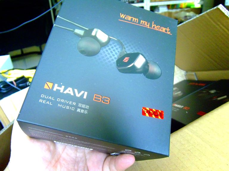 ขายหูฟัง Havi B3 Pro 1 หูฟังแบบ 2Driver บอดี้Gorilla Glass สายฉนวน OFC 30แกน รับประกัน1ปี