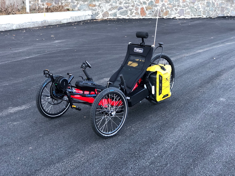 จักรยานนอนปั่น MOTRIKE TrikExplor 326E, สามล้อ มีระบบไฟฟ้า+ปั่น 500w Bafang mid drive motor, 48v 14.5ah battery