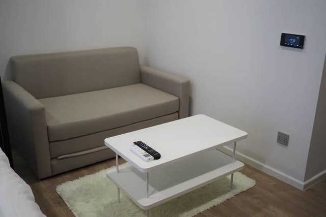 ให้เช่าคอนโด Kave town space ตึก B ห้อง 24.77 ตรม.ตกแต่งครบ ใกล้ ม.กรุงเทพ พร้อมอยู่