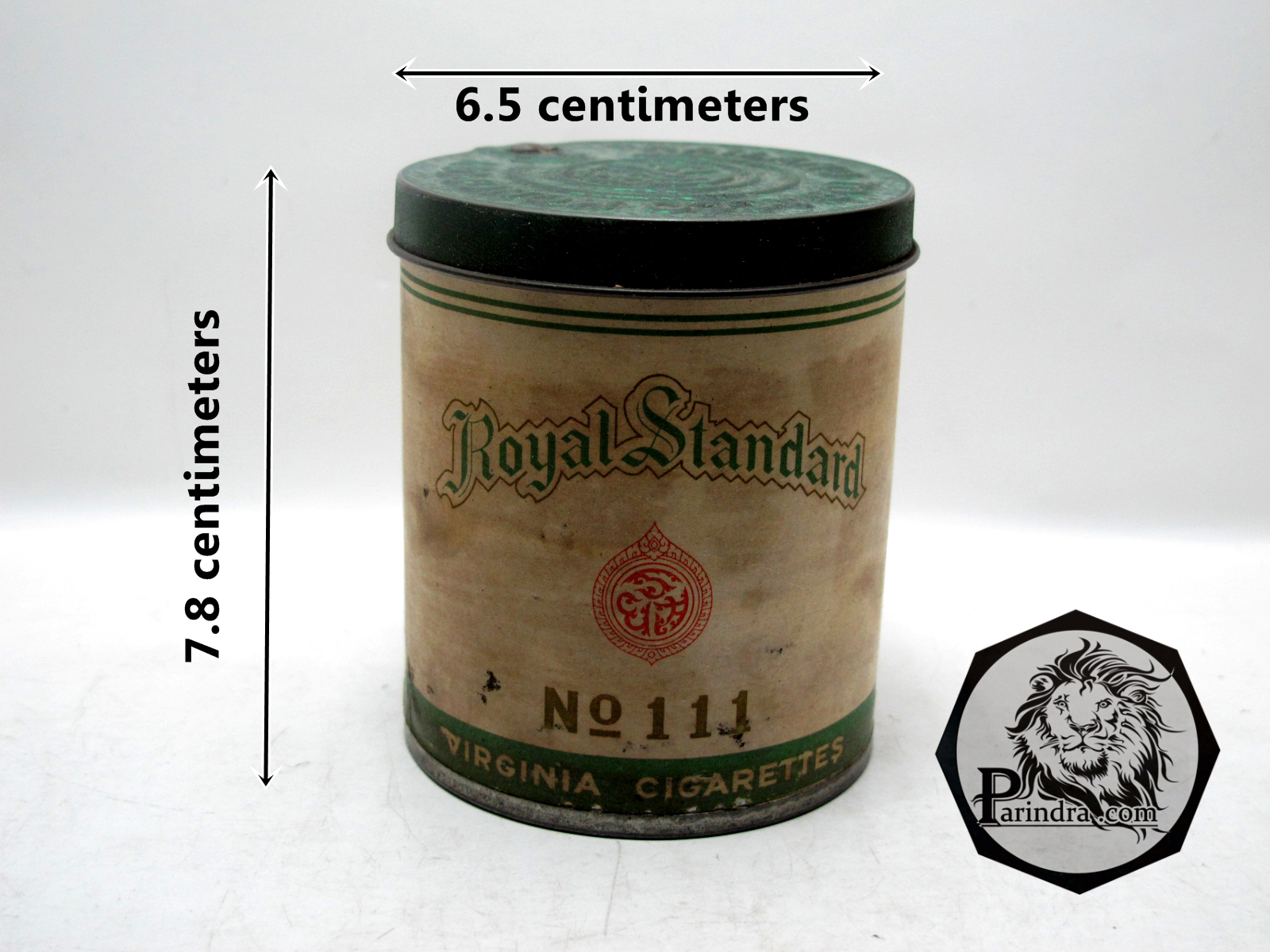 กระป๋องบุหรี่ Royal standard Virgenia Cigarrettes ชนิด 50 มวน ของเก่าแท้ สภาพดีมาก