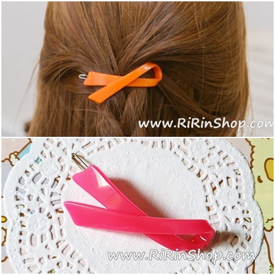 Renachris กิ๊บติดผมแต่งคริสตัล (Hot Pink)