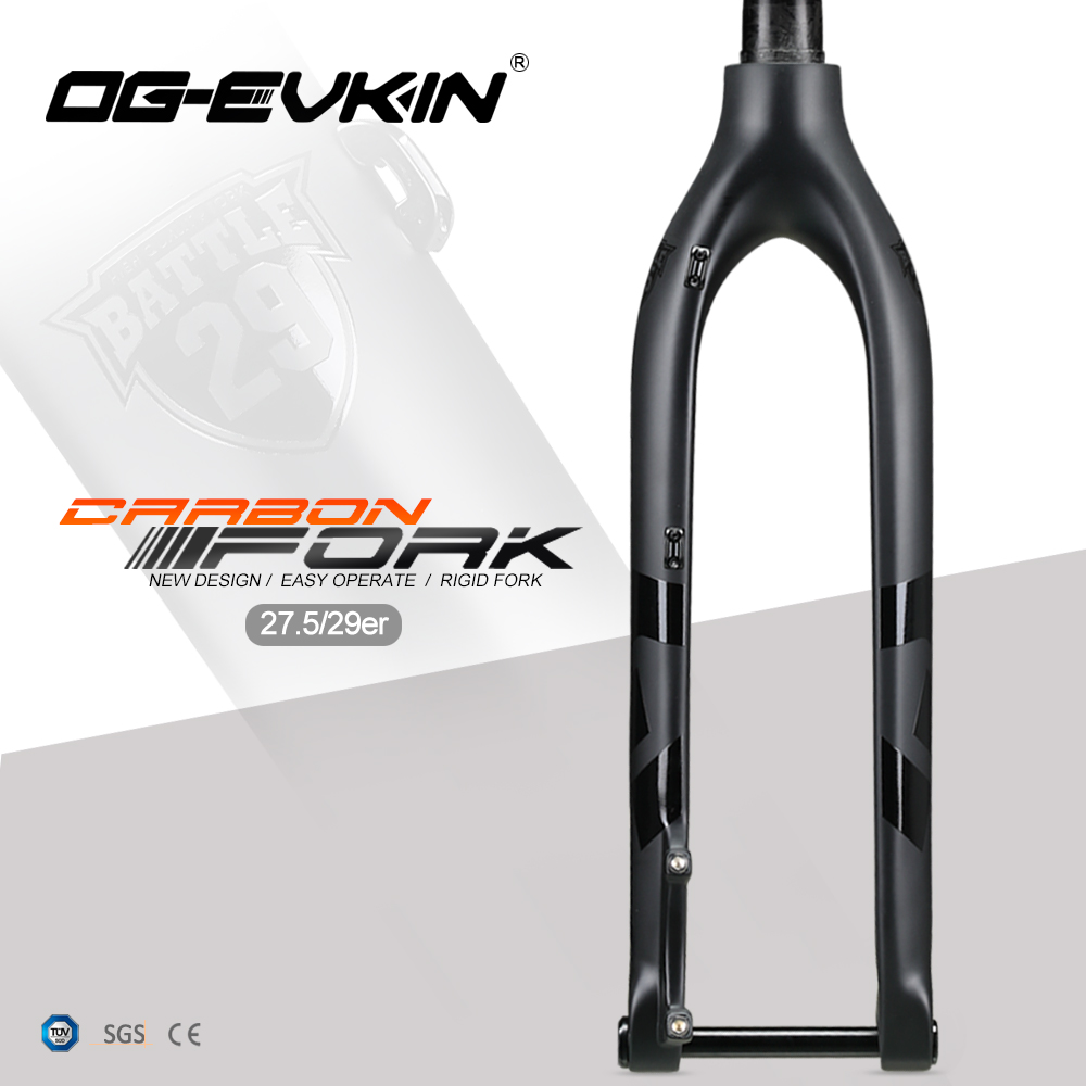 ตะเกียบคาร์บอนเสือภูเขา OG-EVKIN FK-006, 15x100mm, MTB Fork 27.5, 29er Carbon Mountain Bike