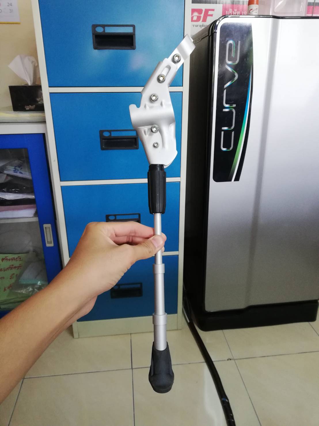 O-STAND ขาตั้งข้าง ทรานเอ๊กซ์ 26-29 แบบจับสองจุด ปรับขาได้ Oversized, PS-111