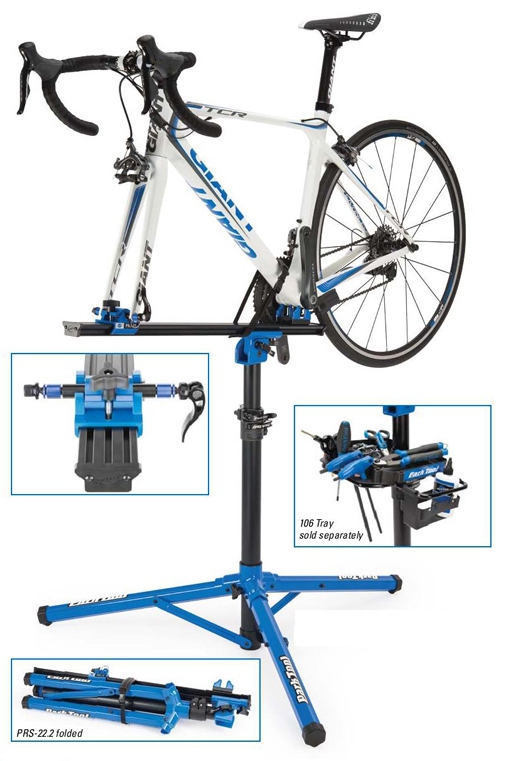 แท่นซ่อมจักรยาน PARK TOOL PRS-22.2 Team Issue – แท่นซ่อมมืออาชีพ จับที่เพลากลาง ไม่ขีดข่วนเฟรม | พับเก็บได้ น้ำหนักเบา รองรับทุกประเภทจักรยาน