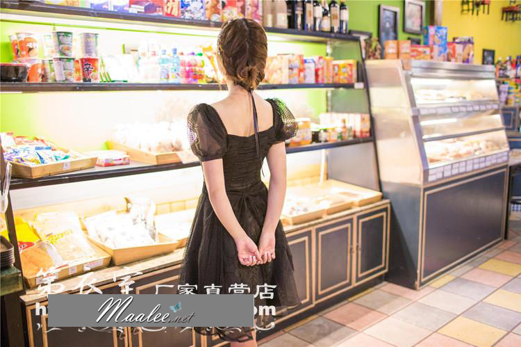 พร้อมส่ง ชุดออกงาน ชุดเดรสสั้น สีครีม Apricot