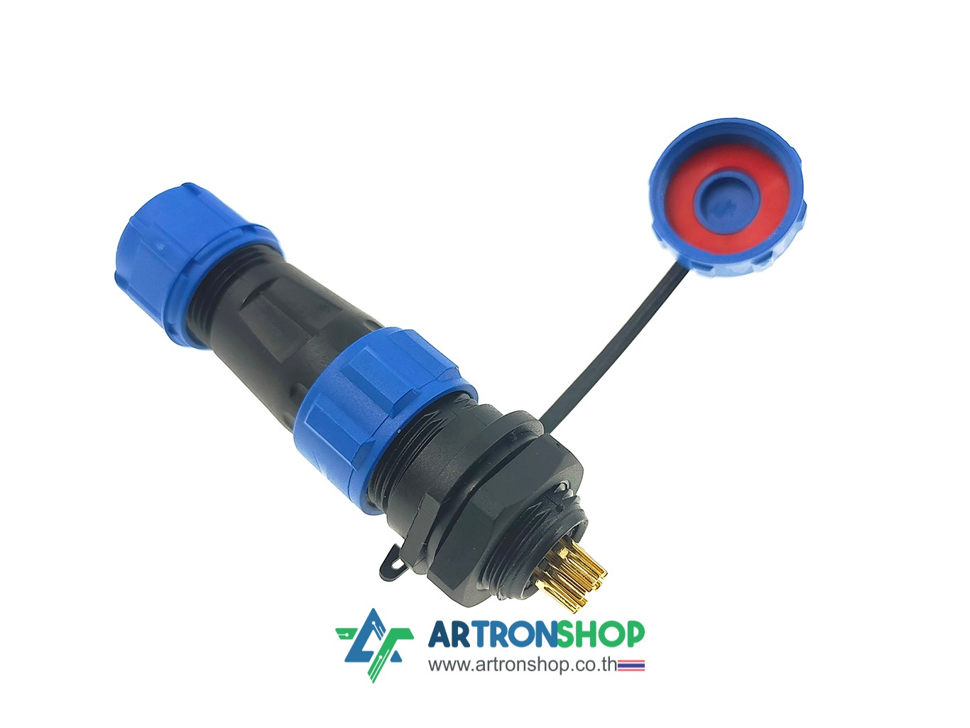 SP13 9-Pin IP68 cable connector คอนเนคเตอร์กันน้ำ 9 พิน